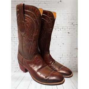 Vintage Men’s Lucchese 2083 Seville Goatskin Handmade Mens Sz. 9D Western boots